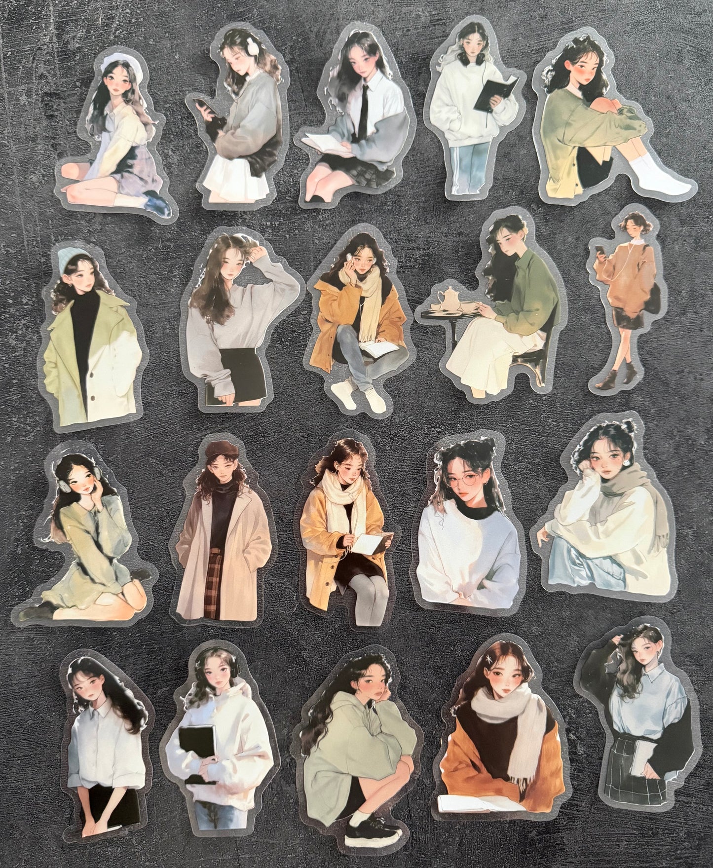 Stickers - Personnage Peint Main 👩🏼🤝👨🏻