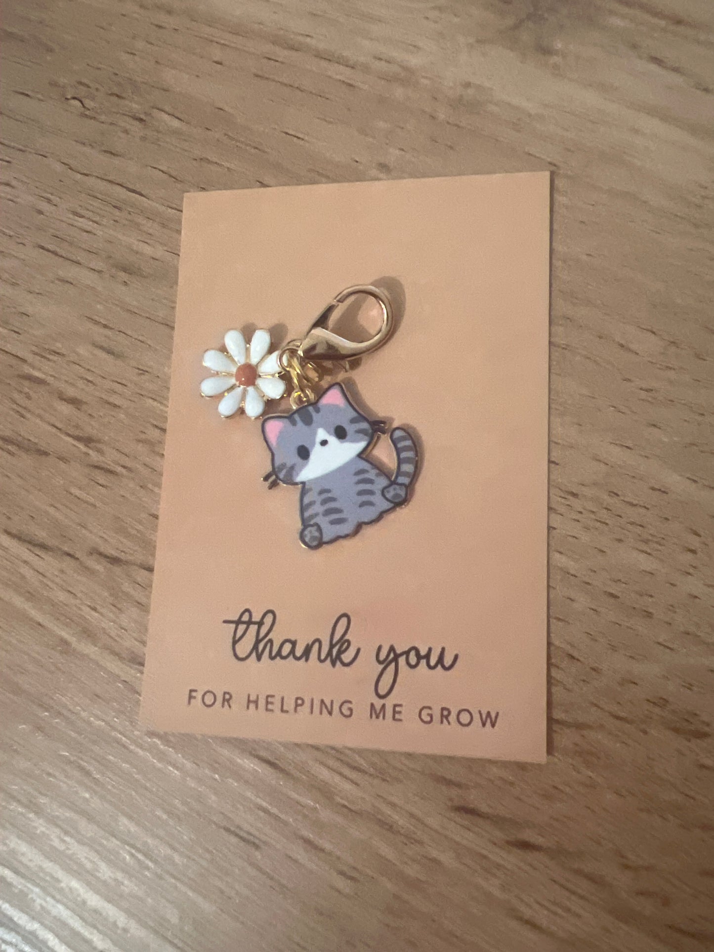 Porte-Clés - Chat Marguerite 🐱🌼