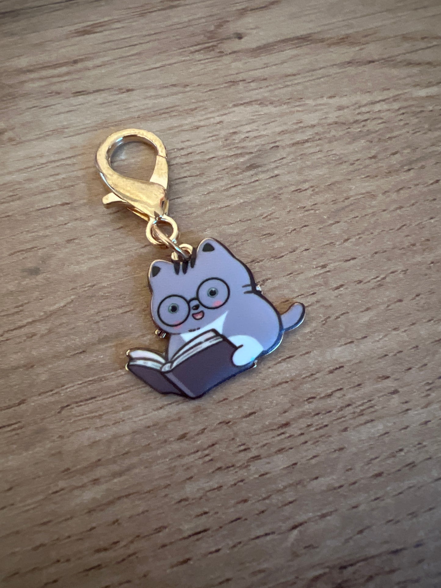 Porte-Clés - Chat lecture 🐾