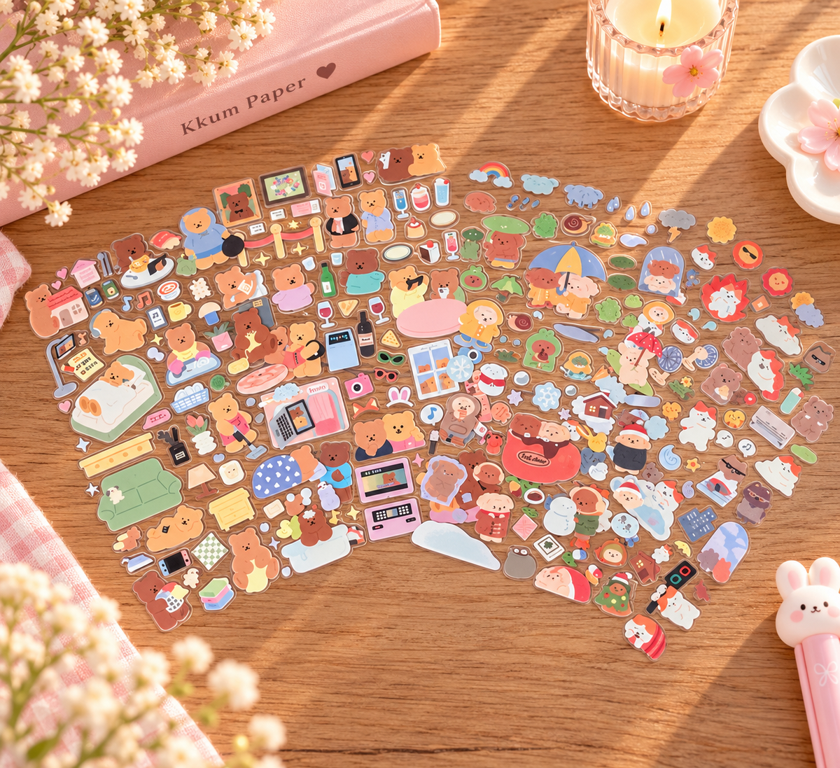 Stickers kawaii – Oursons & Petits Chats