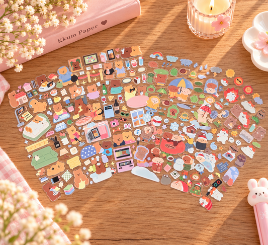 Stickers kawaii – Oursons & Petits Chats