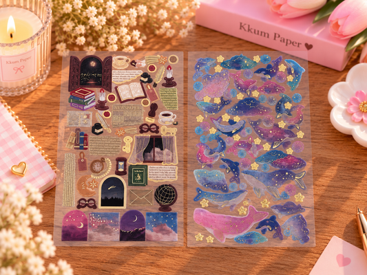 Stickers vintage dorés – Rêves & Océan