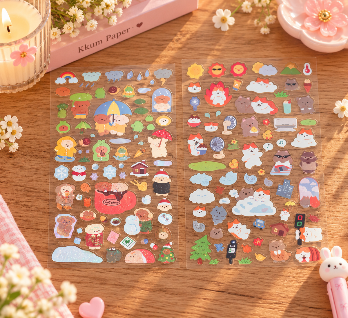 Stickers kawaii – Oursons & Petits Chats