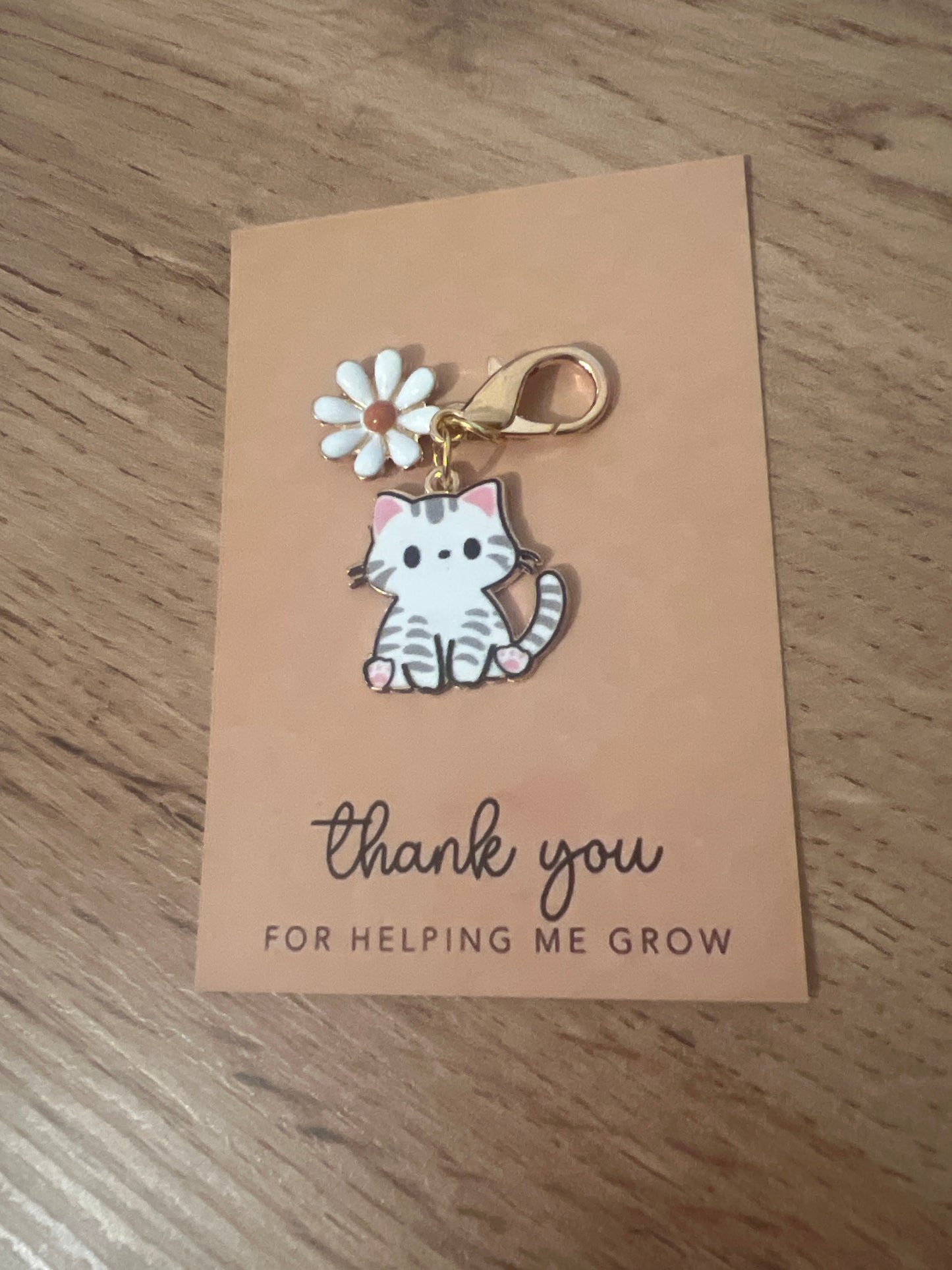 Porte-Clés - Chat Marguerite 🐱🌼