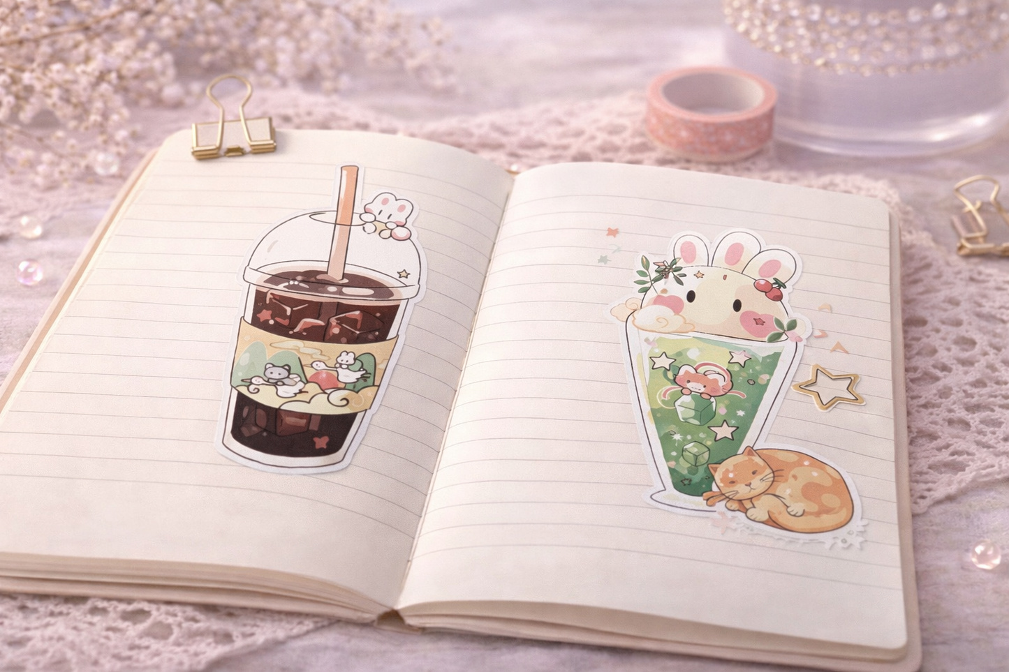 Planche de Stickers – Douce Parenthèse 🌸