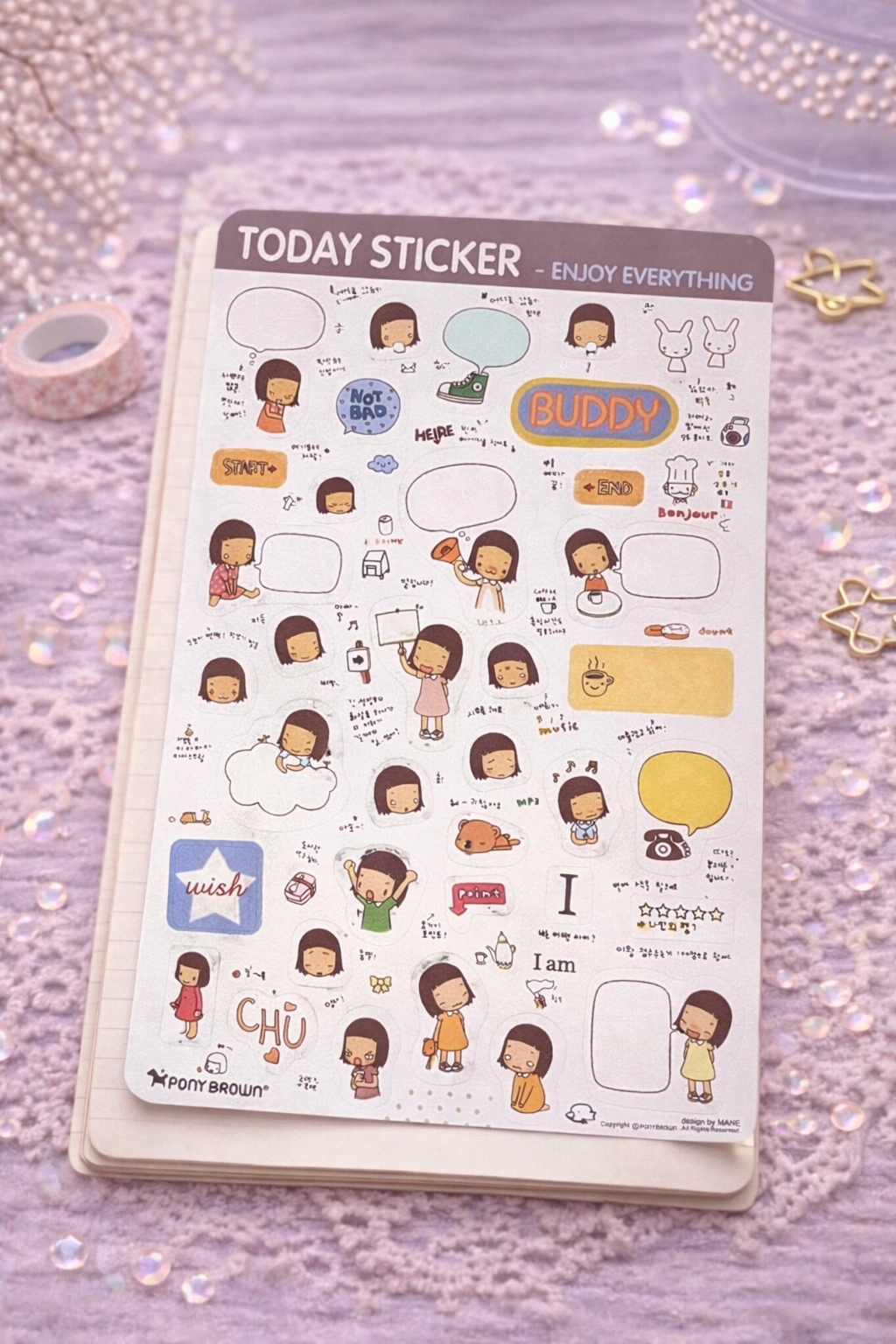 Planche de stickers - Cute Today 😻