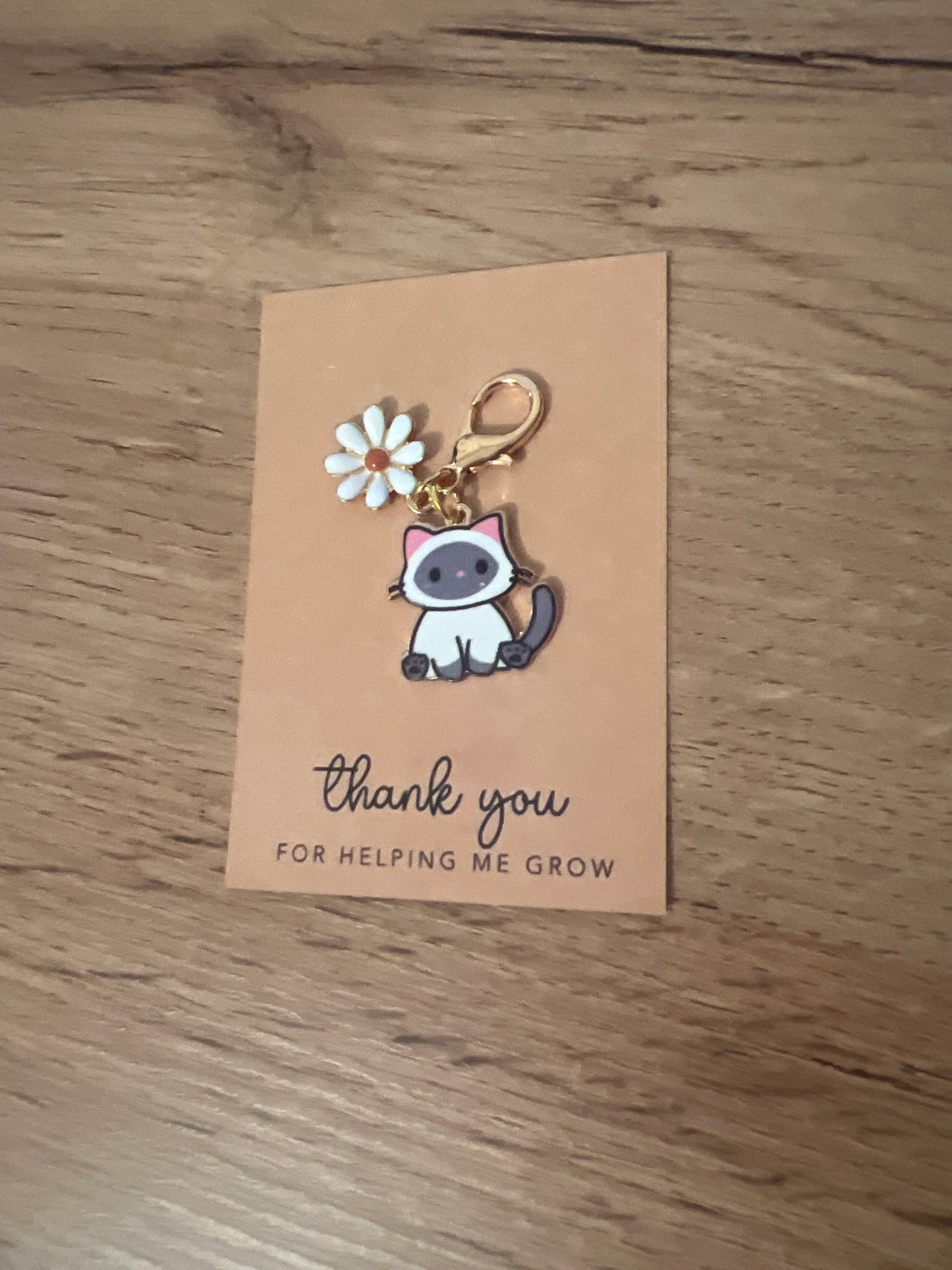 Porte-Clés - Chat Marguerite 🐱🌼