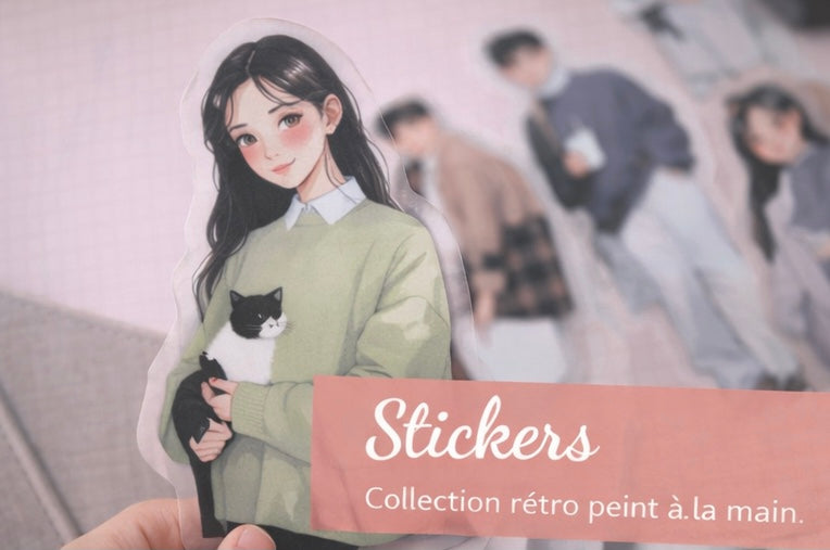 Stickers - Rétro Peint à la Main 🎨