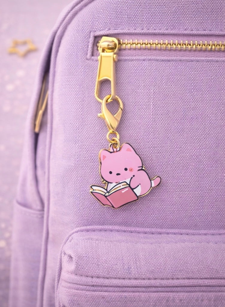 Porte-Clés - Chat lecture 🐾