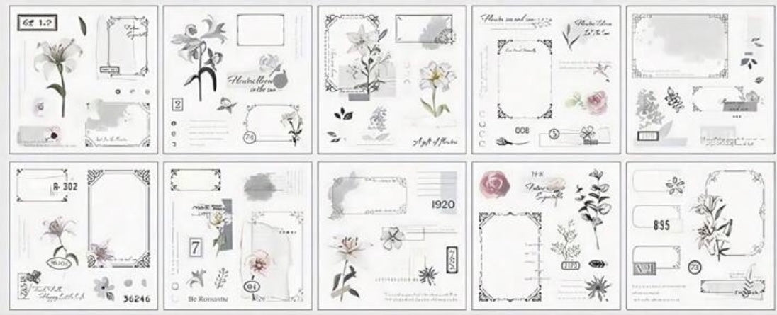 Autocollants - Dentelle de Gris 🩶