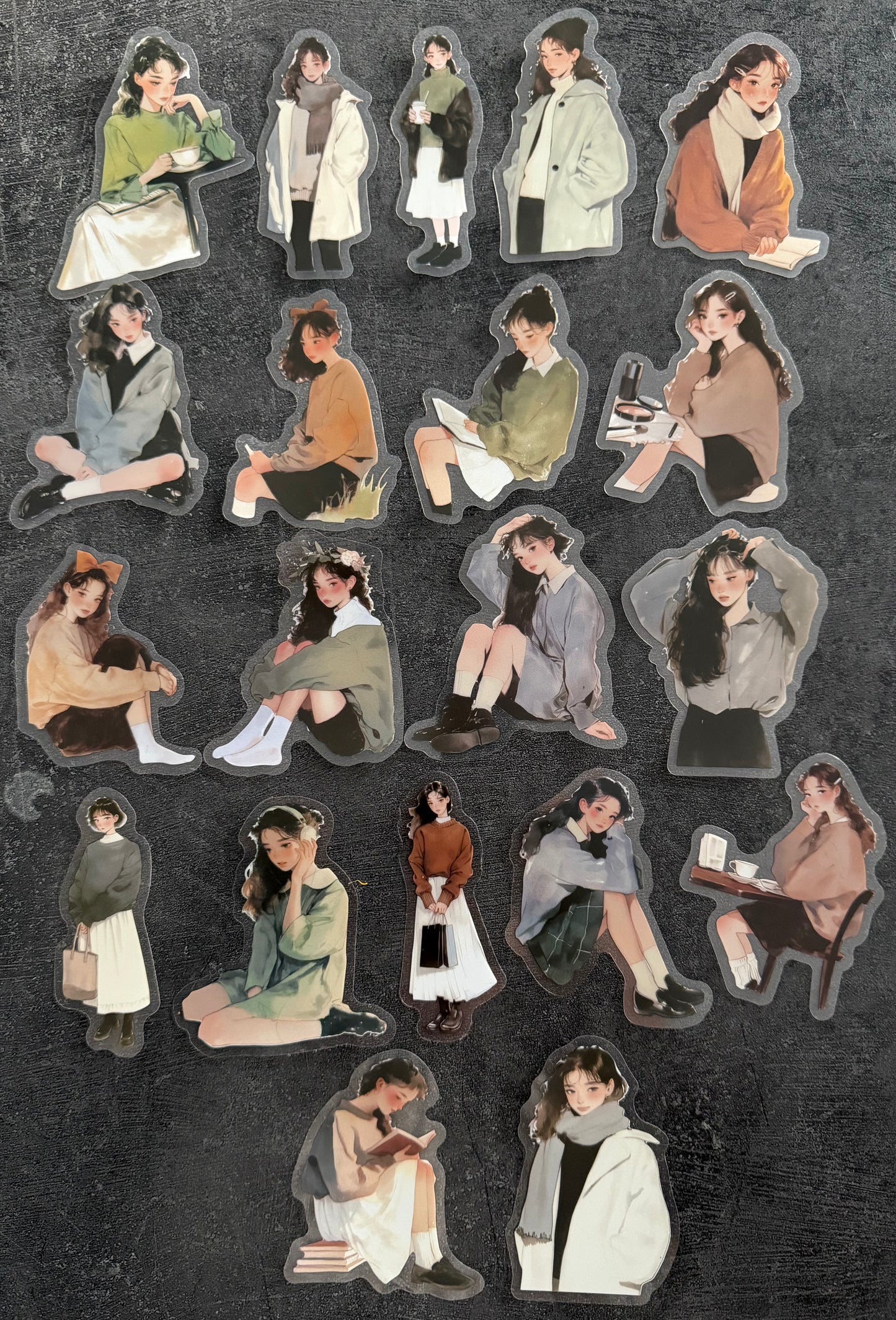 Stickers - Personnage Peint Main 👩🏼‍🤝‍👨🏻