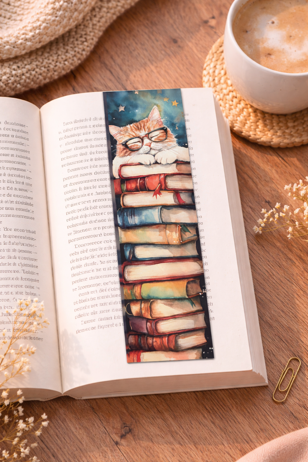 Marque-Page - Chat lecture 🐱