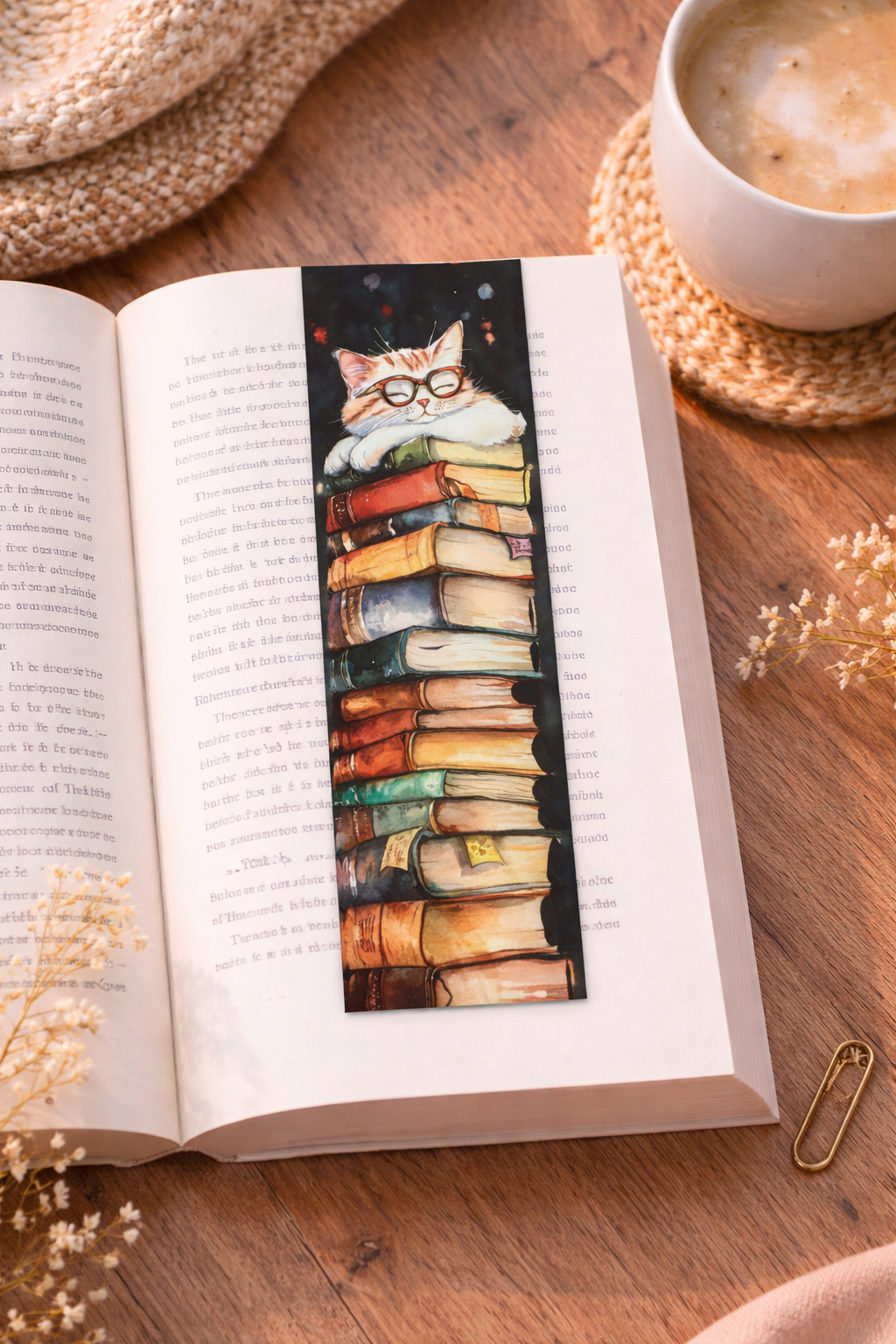 Marque-Page - Chat lecture 🐱