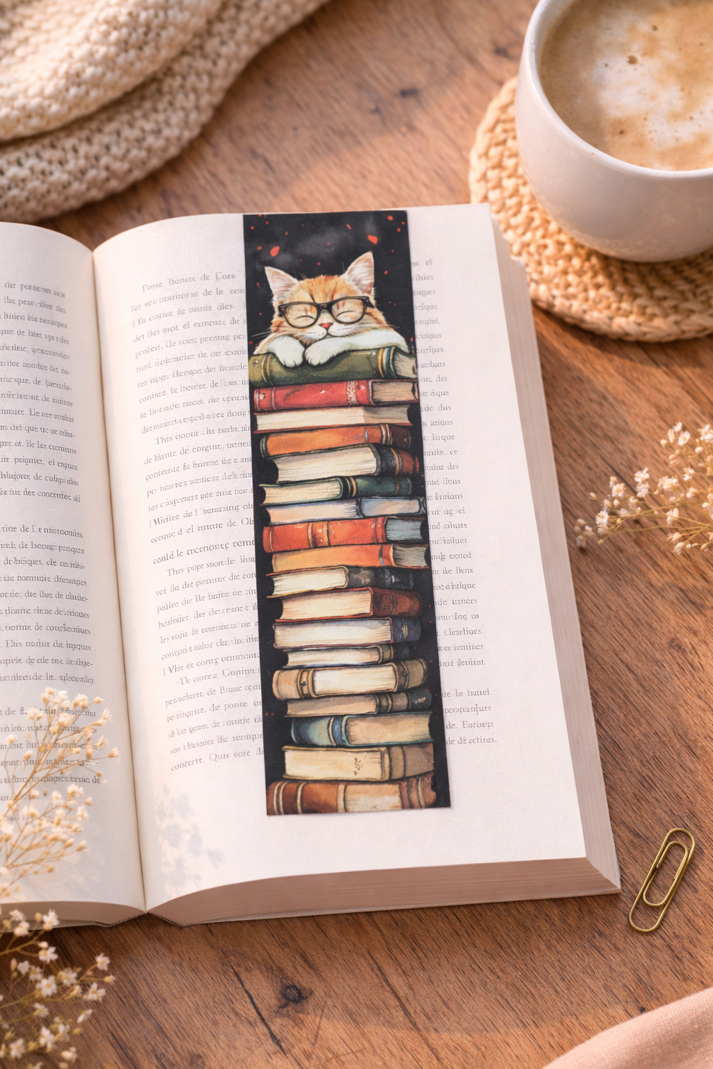 Marque-Page - Chat lecture 🐱