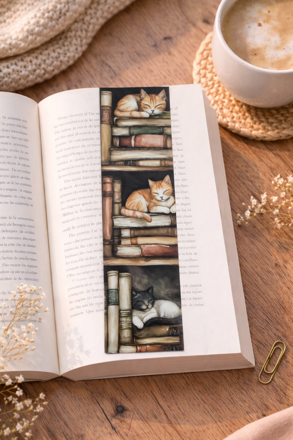 Marque-Page - Chat lecture 🐱