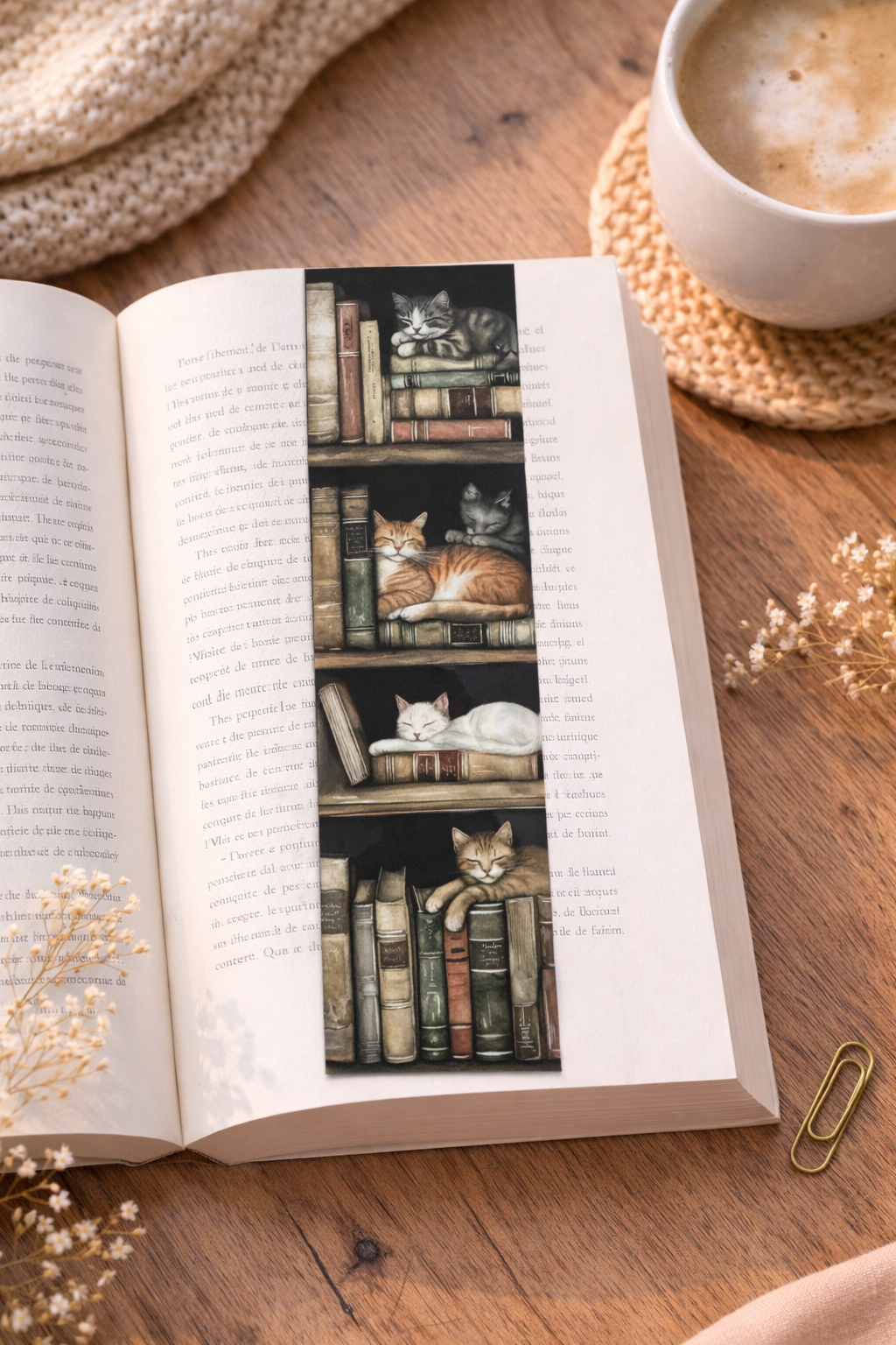 Marque-Page - Chat lecture 🐱