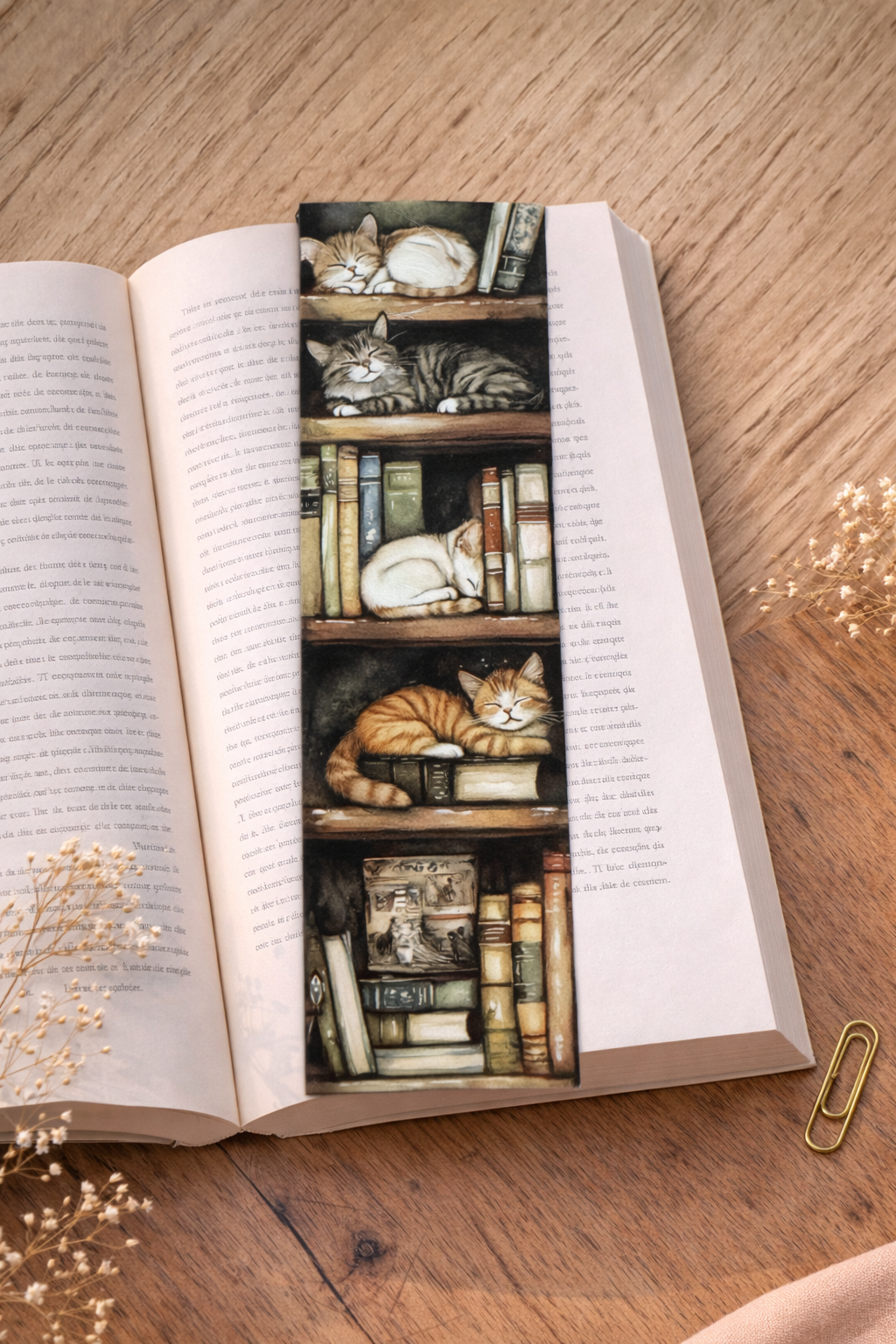 Marque-Page - Chat lecture 🐱