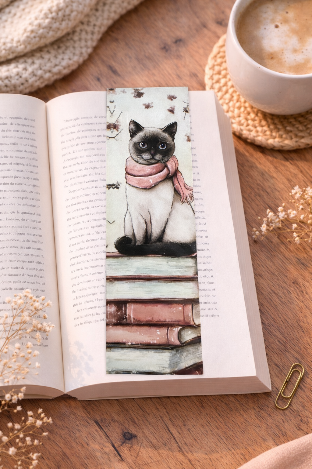 Marque-Page - Chat lecture 🐱