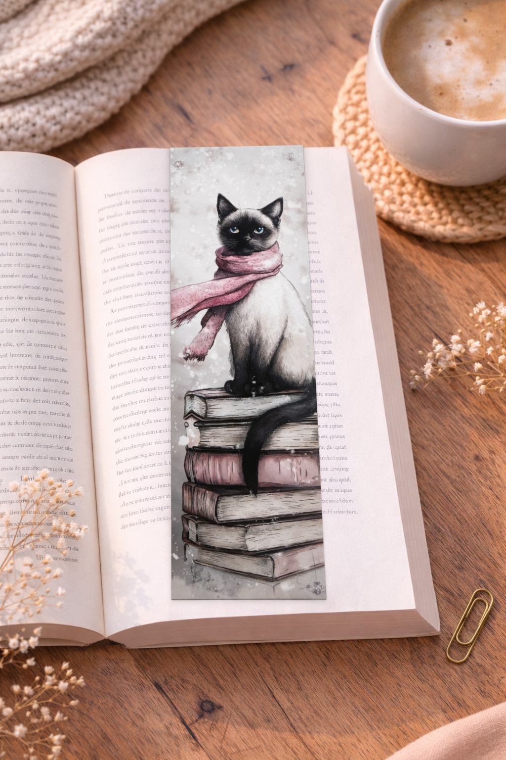 Marque-Page - Chat lecture 🐱