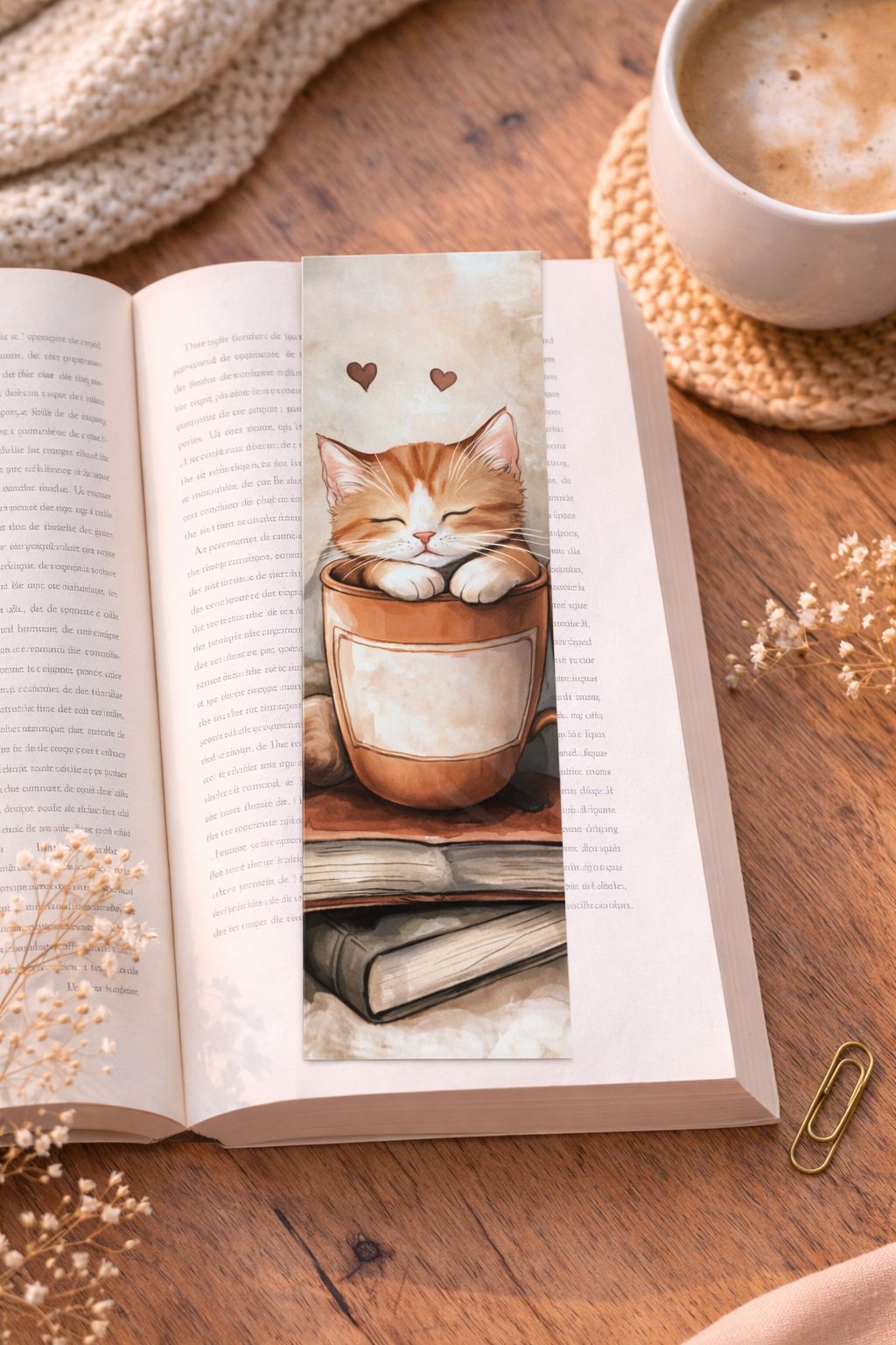 Marque-Page - Chat lecture 🐱
