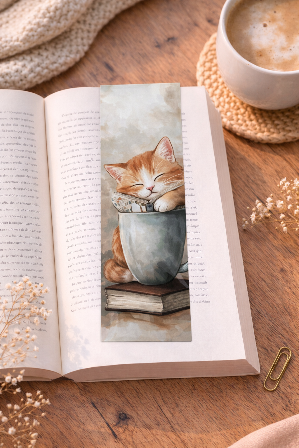 Marque-Page - Chat lecture 🐱