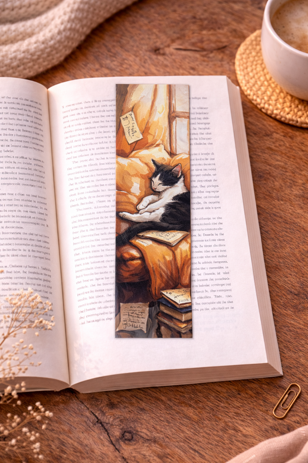 Marque-Page - Chat lecture 🐱