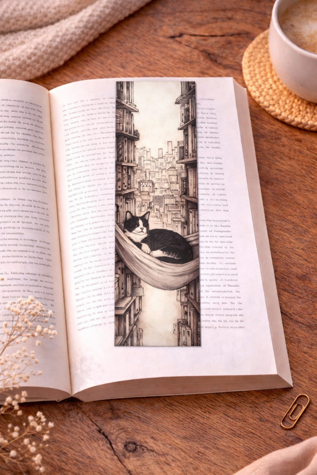 Marque-Page - Chat lecture 🐱