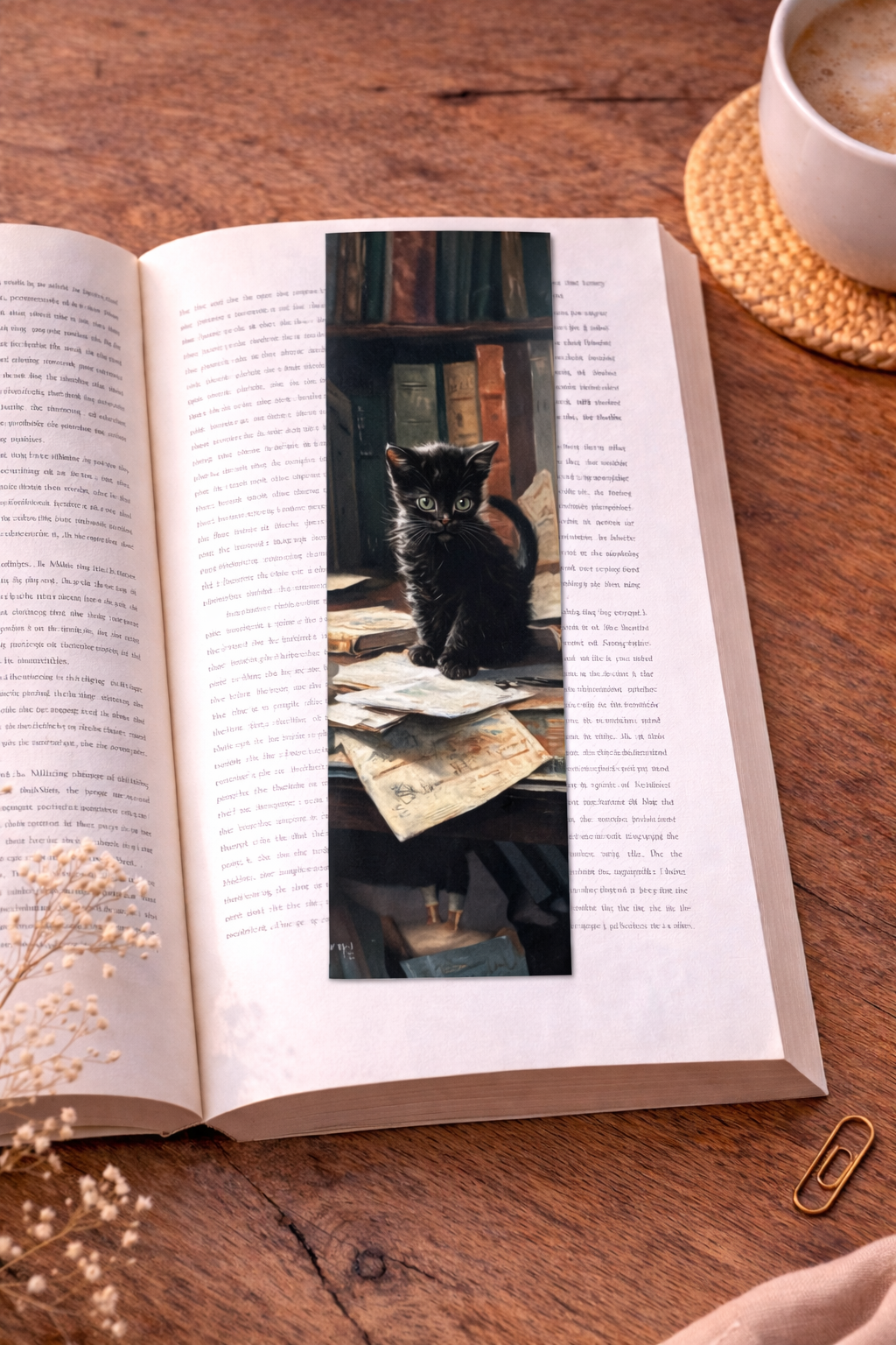 Marque-Page - Chat lecture 🐱