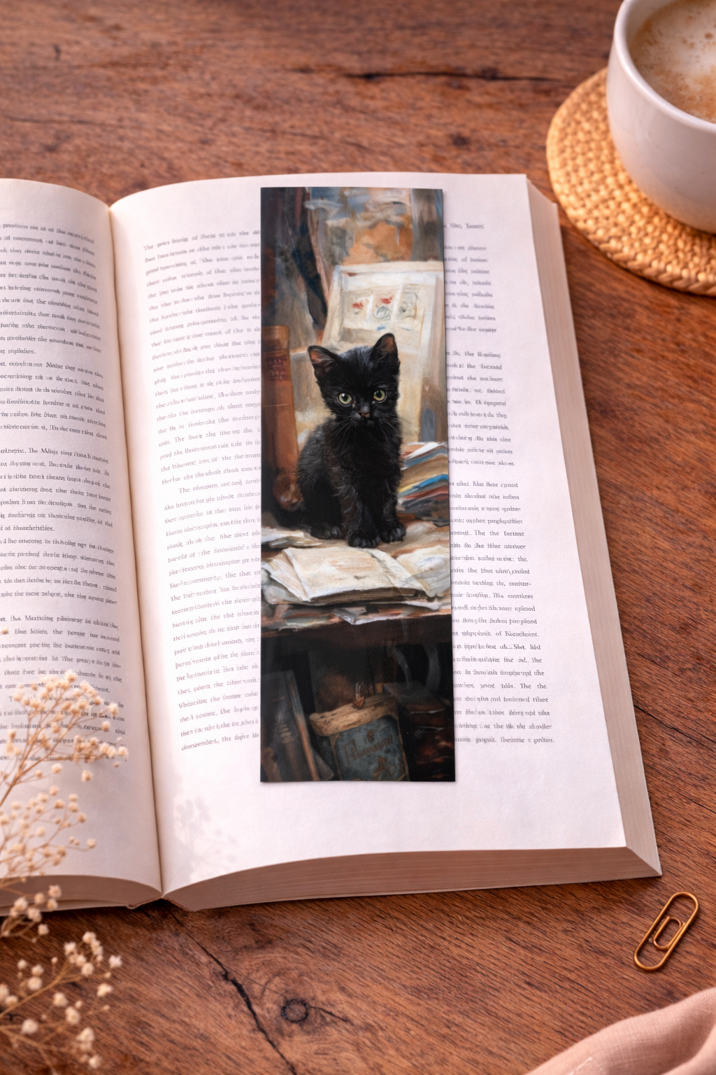 Marque-Page - Chat lecture 🐱