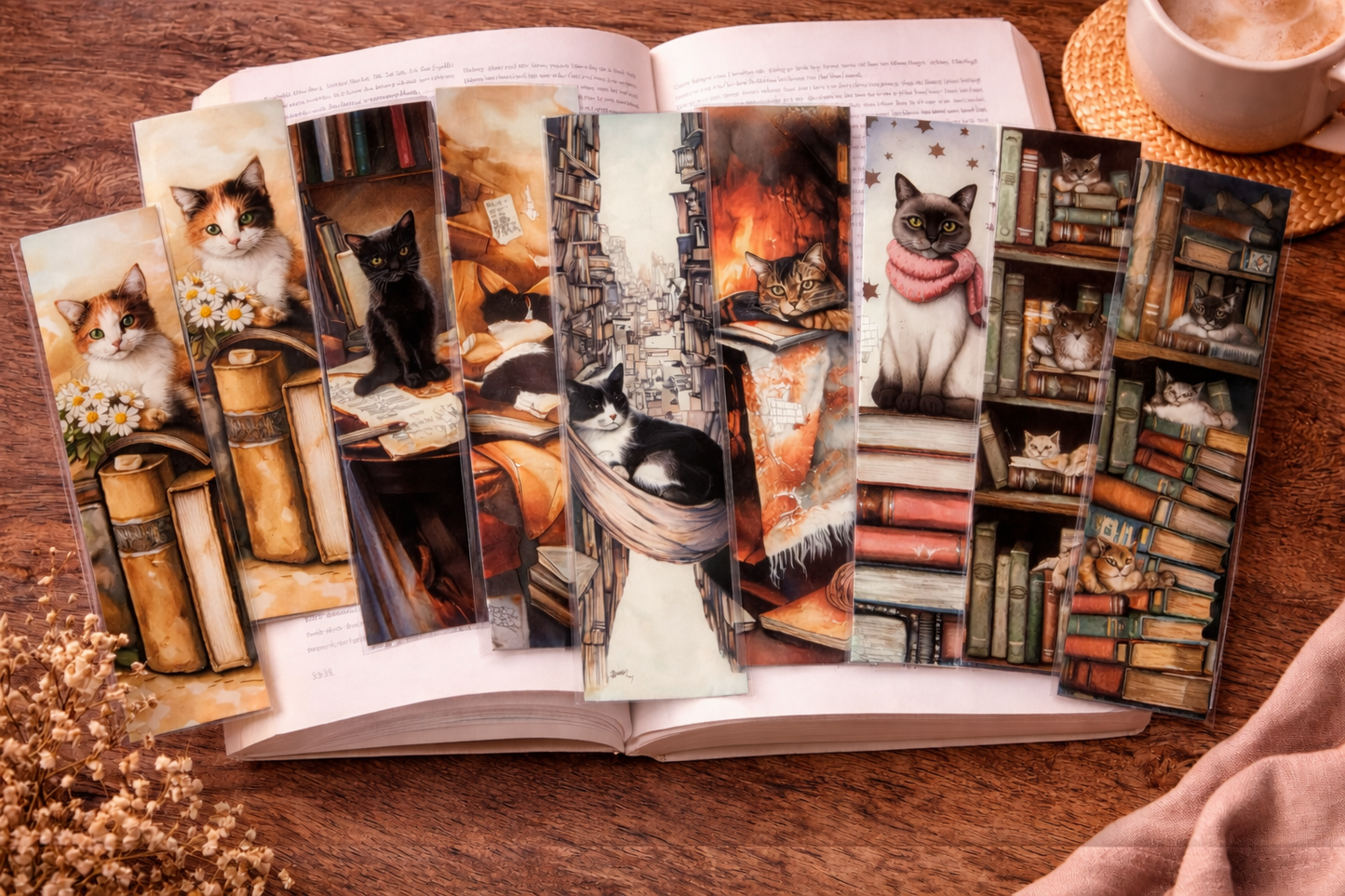 Marque-Page - Chat lecture 🐱