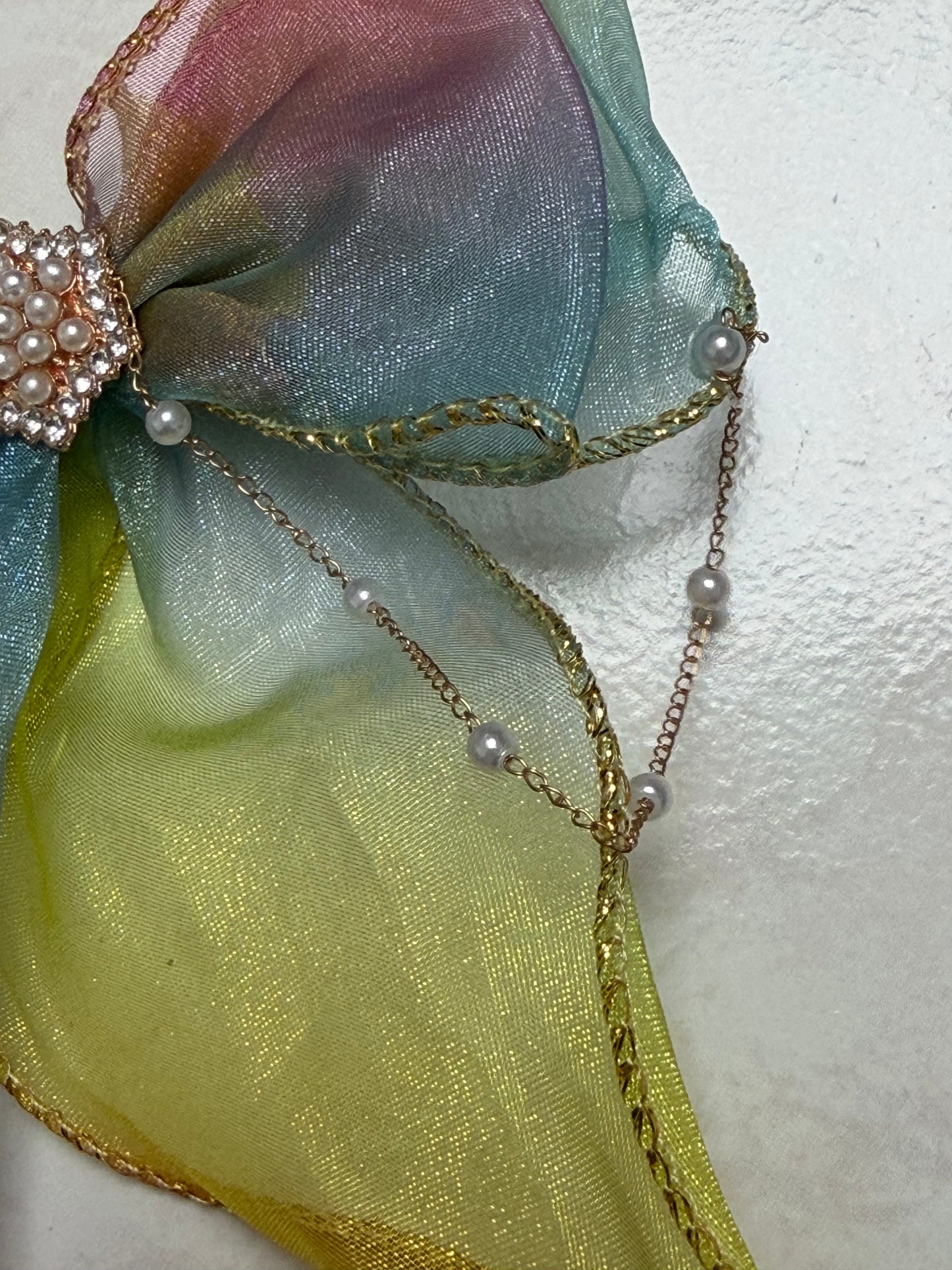 Barrette - Arc-en-Ciel en perle 🌈