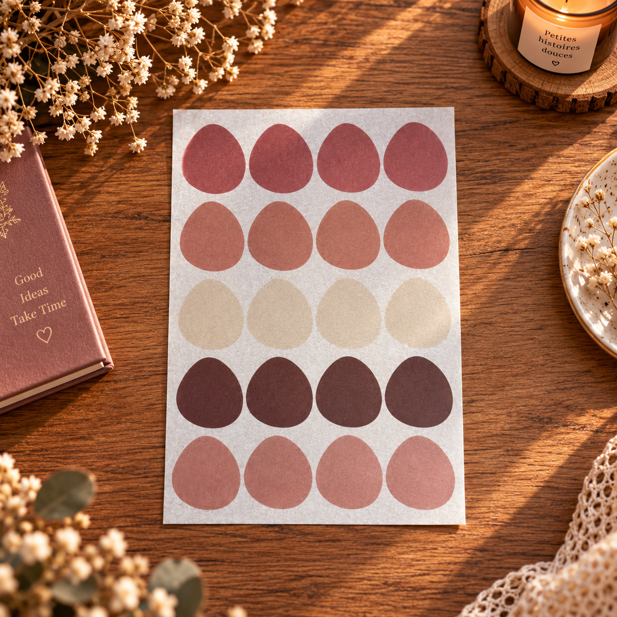 Stickers créatifs – Esprit Vintage 🌹