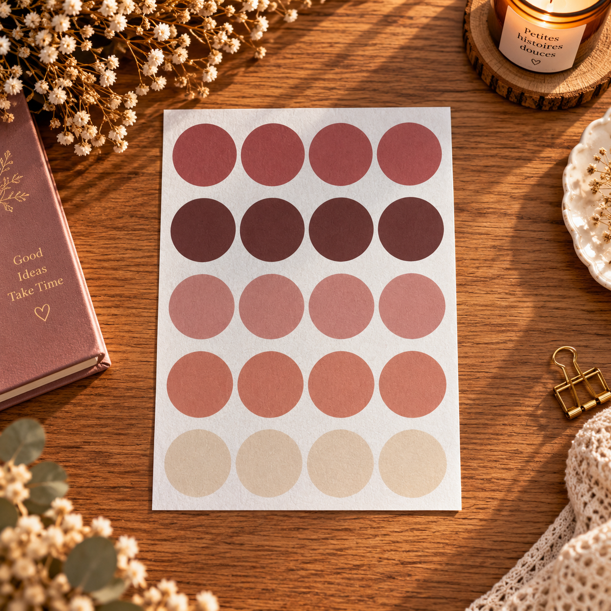 Stickers créatifs – Esprit Vintage 🌹