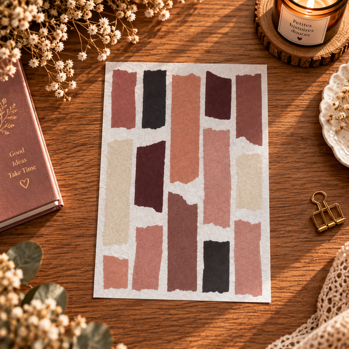 Stickers créatifs – Esprit Vintage 🌹