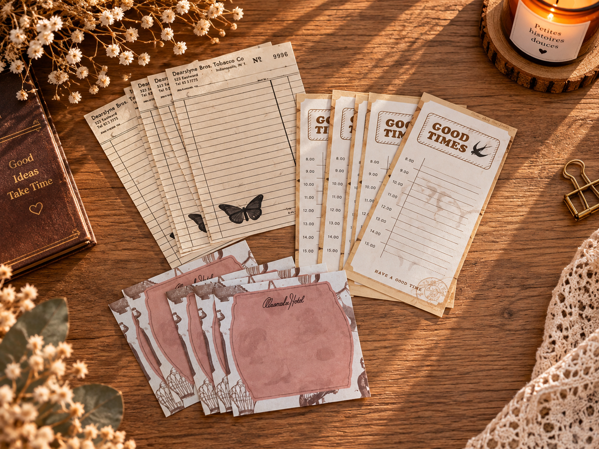 Papier scrapbooking – Esprit Vintage 🤎