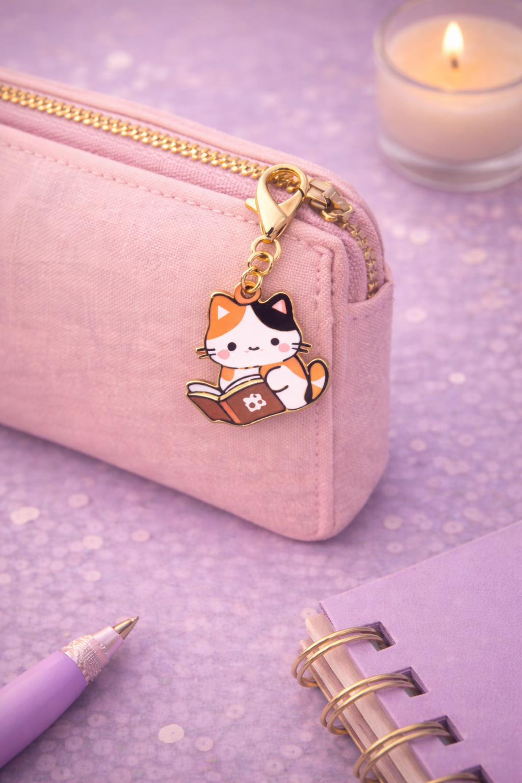 Porte-Clés - Chat lecture 🐾